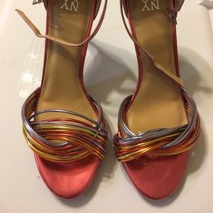 New York & Company Metallic Heels